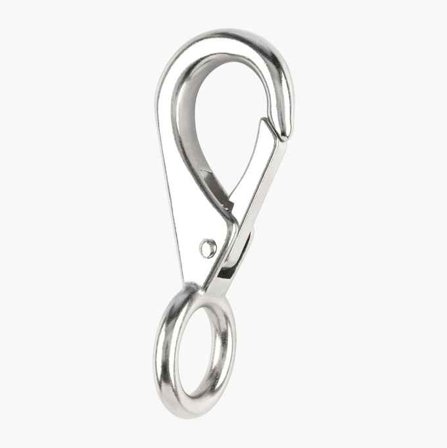 Karbinhake med ögla 5 2 x 82 mm