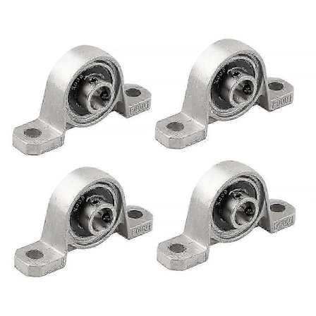 4 stk. Lagerhus Flenslager 10mm KP000 Kulelagerblokk Putelagerblokk for Reservedel P