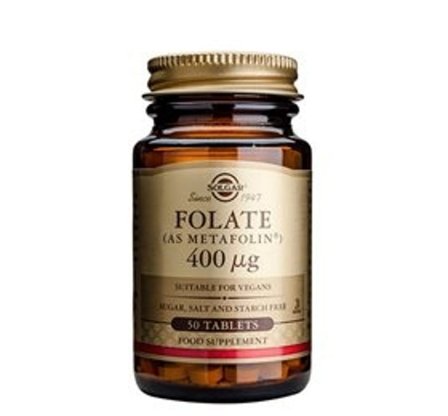 Solgar Folat (Metafolin) 400 ug 50 tabl., Helse & Madvarer, Vitaminer, Folsyre