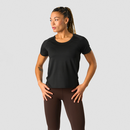 T-shirts ICANIWILL Stride T-shirt, Sort - Bodyman.dk