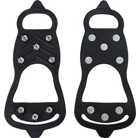 Sko pigge med skridsikker effekt, sorte, 8 tænder