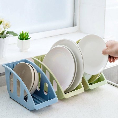 Enkel Köksorganisatör Tallriks- och Besticksställ Plockställ