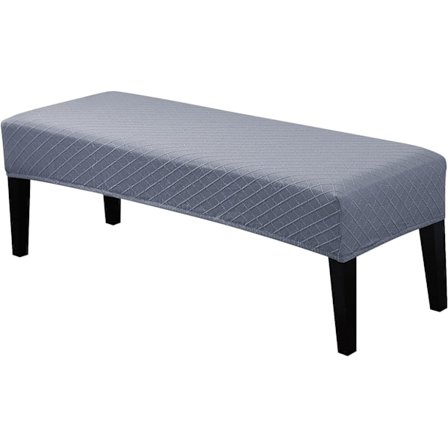 Spisebænkovertræk, vaskbart strækbart polstret bænkbetræk, Jacquard bænkbetræk, rektangulært bænkbetræk til spisestue, soveværelse, stue