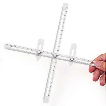 Keramisk Måle Lineal Kombinationsværktøj Sæt Multifunktionel Dybde/Tykkelse/ Måle Lineal Pottemagerværktøj