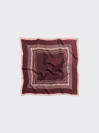 Contrasting Fine Silk Scarf