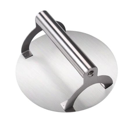 (AZC) Rund Smashjern til Hamburgere i Rustfrit Stål