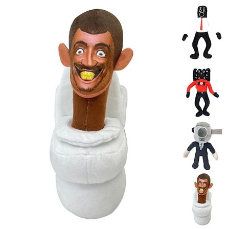 Sjov Skibidi Toilet Plyslegetøj Blød Fyldt Dukke Toiletmand Kameramand Speakerman Plushies Gave