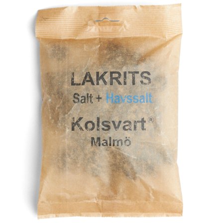 Kolsvart Salt + havsalt-lakrids, 120 g | KitchenOne