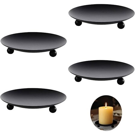 4 kpl - C&lestick - C&le-pidike - C&le-pidike - Metallinen c&lestick - Joulukoristeet