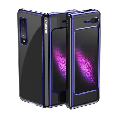 Electroplating Frame Skal Galaxy Fold - Blå