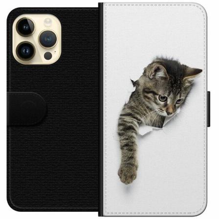 Apple Iphone 14 Pro Max Plånboksfodral Curious Kitten