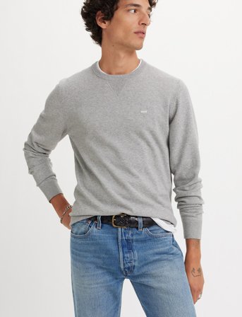 Levi's Lightweight Hm Sweater Mid Ton - Grey - XL