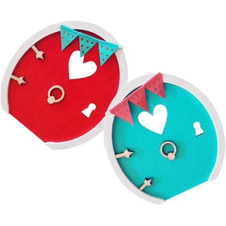 2 kpl Puu Koristeet Puu Koristeelliset Satuovi Koristeluun