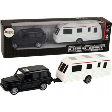 Släp - LEANTOYS - Jeep - Metall - Svart - För barn - Utomhus