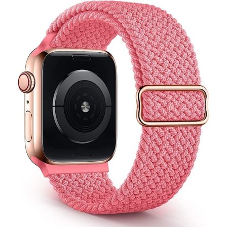 Flätat Solo Loop-armband kompatibelt med Apple Watch-rem 38 mm, 40