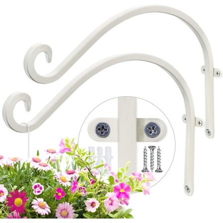 2 st Väggväxtkrokar 12 tum Rent järn 2 st