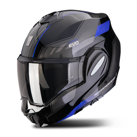 Avattavakypärä Scorpion EXO-Tech EVO Socius Musta/Sininen XL