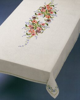 Broderikit Middagsduk Tulpaner - Aida - Oehlenschläger