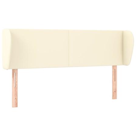 Vidaxl Huvudgavel Med Kanter Svart 163x23x78/88 Cm Konstläder Svart
