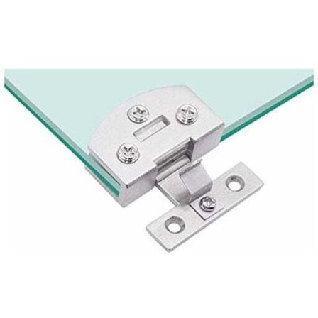 Lasioveen saranapari, kaapin vitriini, viinikaapin klipsioven sarana, varaosat, sopii 5-8 mm paksuiselle lasille (hopea)