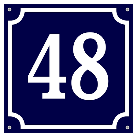 Enamel signs - Aluminium - Custom signs - 250x250 mm - Signomatic.com.au