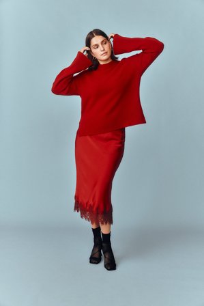 Kappahl | Dzianinowy sweter Czerwony XS | Czerwony