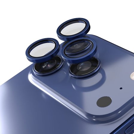 Kameralinssisuoja iPhone 17 Pro/Max -puhelimelle, sininen