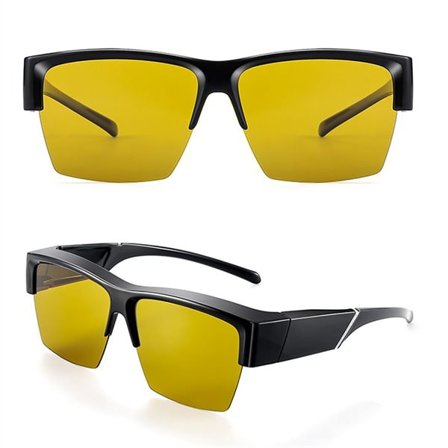 Night vision-bilglasögon för mörkerkörning med gul lins