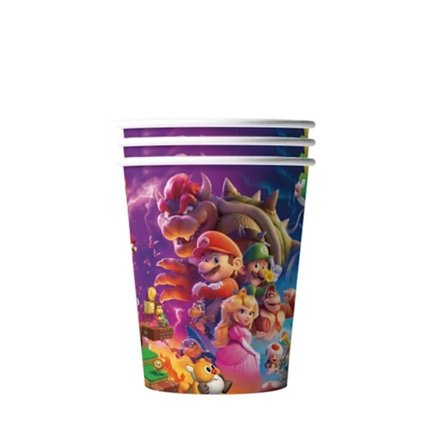 10 stk. Super Mario Film Krus Festartikler Fødselsdagsdekorationer