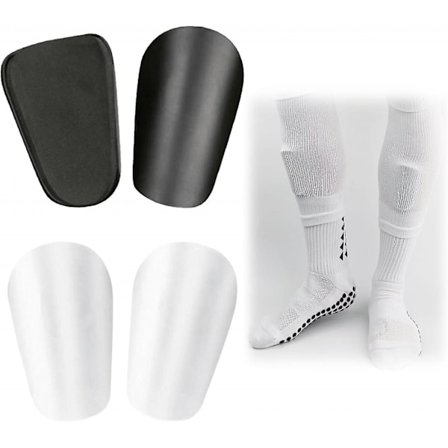 2 par Mini Pro Fodbold Skinnebeskyttere, Mini Fodbold Skinnebeskyttere Sæt, Unisex Anti-slip Fodbold Skinnebeskyttere Ærmer Skinnebeskytter Ærmer, 