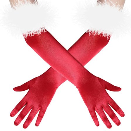 1920-talssatinhandskar Stretchig vuxenstorlek