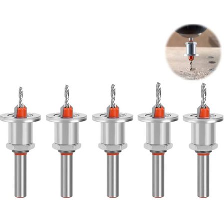 5 st 8 mm försänkare borr träbearbetning försänkare borr med djupstopp och försänkning för träbearbetning borrning plasthål