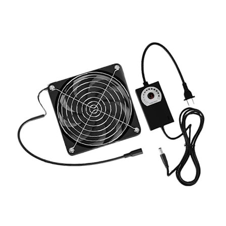 Tehokas ilmavirtaus 12 cm:n reitittimen jäähdytystuuletin kannettaville tietokoneille ja palvelintelineille nopeaan lämmön vähentämiseen ja 