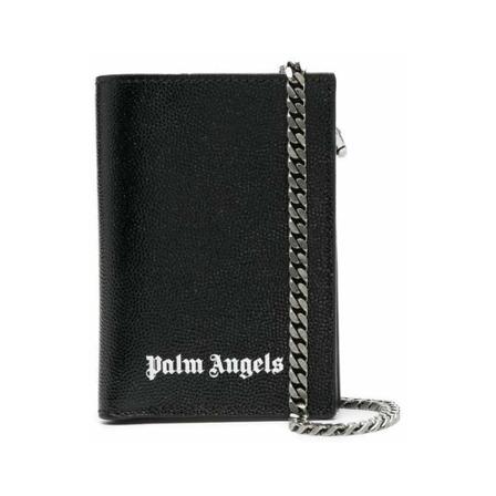 Palm Angels Wallets Black , Zwart , Heren , Maat: ONE Size Portefeuilles
