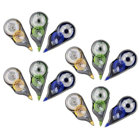 Mini korrigeringstejp, vit, tejpen appliceras torr, idealisk för skola och hem