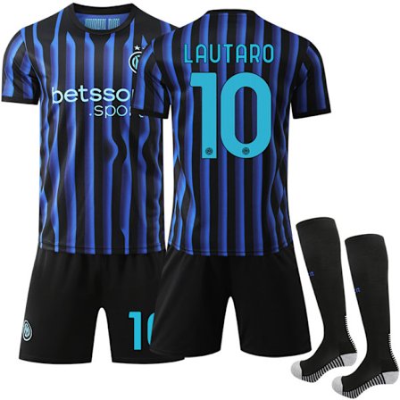 Glad-2025-2026 Internazionale Milano Lasten jalkapallopaita Nro. 10 Lautaro