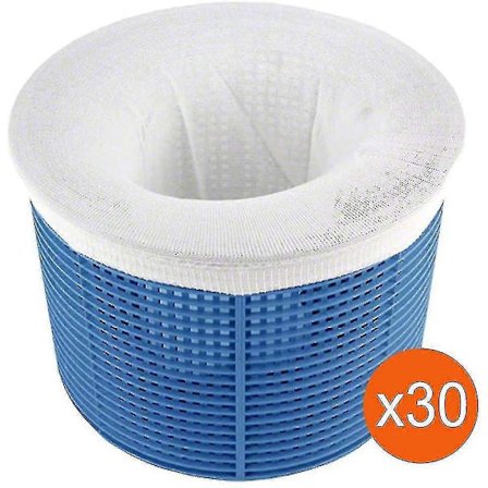 30 stk. Skimmerstrømper, Universelt Engangsforfilter til Pool