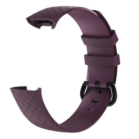 (L)Ersättningsband för watch i silikon för Fitbit Charge 3 Fitness Activity 3-Lila