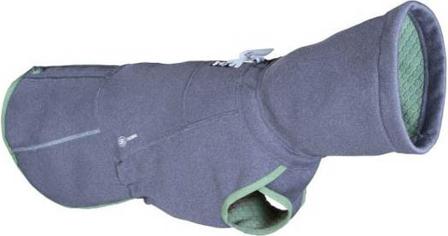 Hurtta - Razzle Dazzle Midlayer koiran takki - 45-65 cm - Harmaa/vihreä