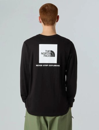 The North Face M L/S Box Nse Tee - Black - L