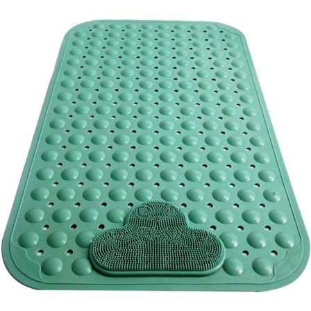 Sklisikker baderomsmatte med fotmassasjeområde, baderomsdusjmatte, dusjkabinettmatte med sugekopper 1527