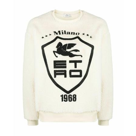 Etro, Round-neck Knitwear Wit, Dames, Maat:XS