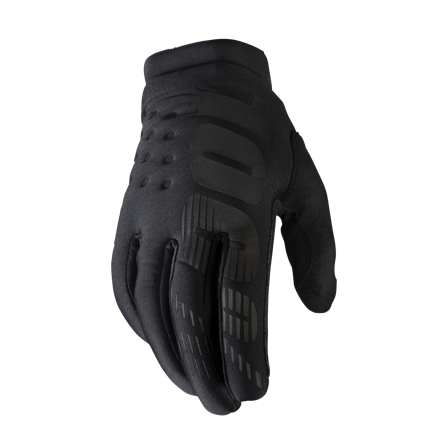 Mănuși Motocross 100% Brisker Copii negru/gri S