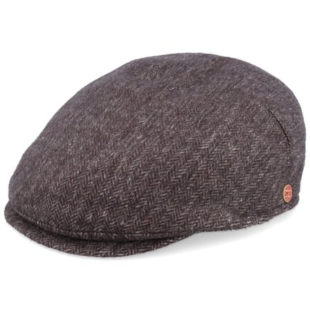Mayser - Brown - flatcap - Cap - Sidney Plus Amaro Brown Flat Cap - Hatstore