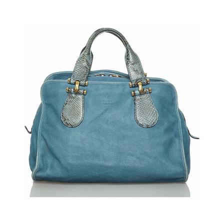Gucci Vintage, Pre-owned Handbags Blauw, Dames, Maat:ONE Size,nubuck