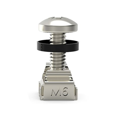 M6 x 16 mm / 12 mm Rackmonterad Burmutter Skruvar Brickor för Rack Mount Server