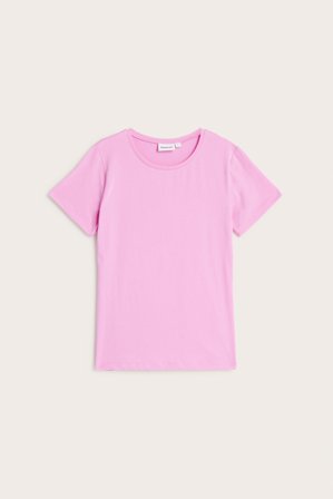 Kappahl | Enkel topp med korte ermer | Rosa