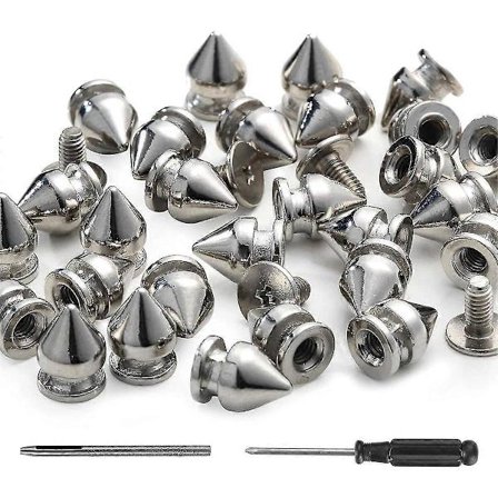 100-pakning pigger og nagler 9,5 mm pigger for klær metallnagler nagler for lær punkpigger Acce