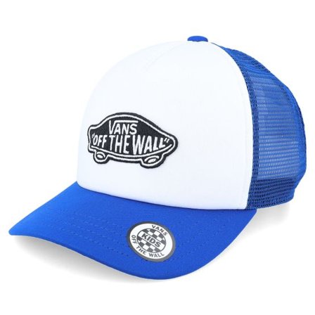 Vans - Vit trucker Keps - Classic Patch White/Royal Blue Trucker @ Hatstore
