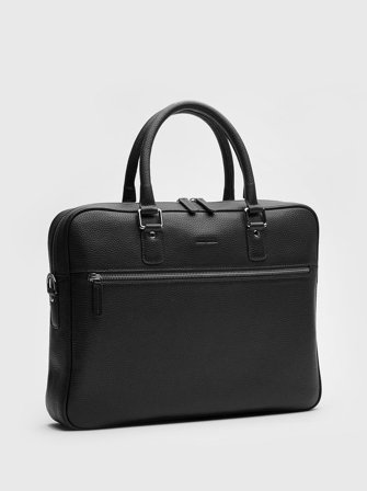 John Henric Men's Black Laptop Bag Sergio Size Onesize
